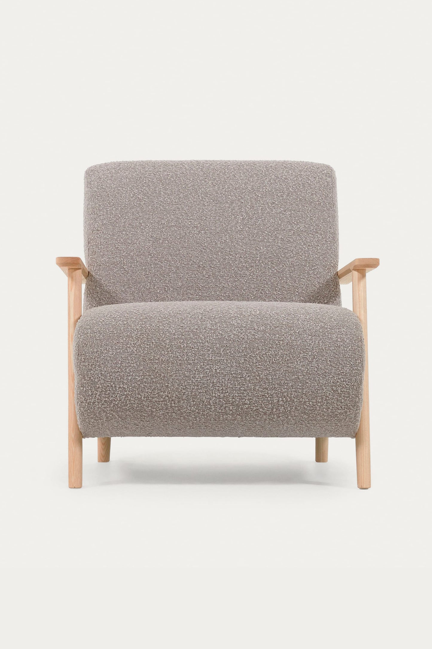 ALICICA ARMCHAIR IN LIGHT GREY BOUCLE