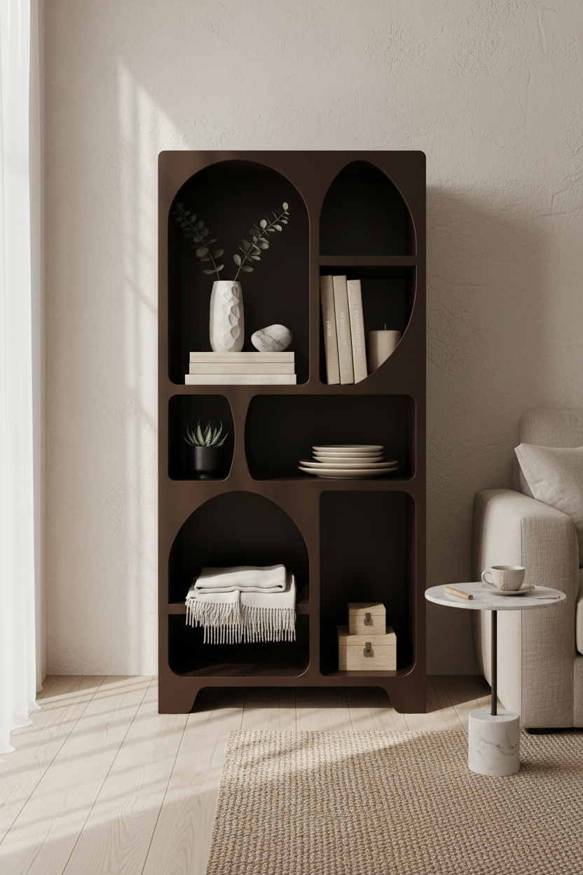 ORA DARK BROWN SHELF