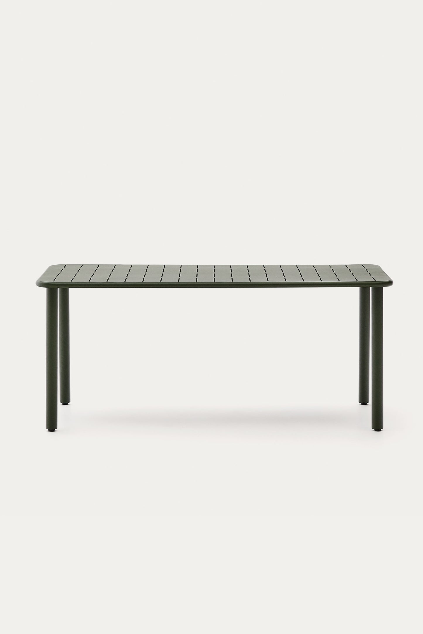 GAIA OUTDOOR TABLE IN GREEN GALVANISED STEEL