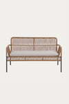 HANNAH 2 SEATER STACKABLE SOFA IN BEIGE CORD