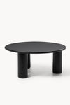 IVY BLACK OAK ROUND COFFEE TABLE