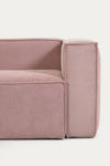 LILY 4 SEATER CORNER SOFA IN PINK