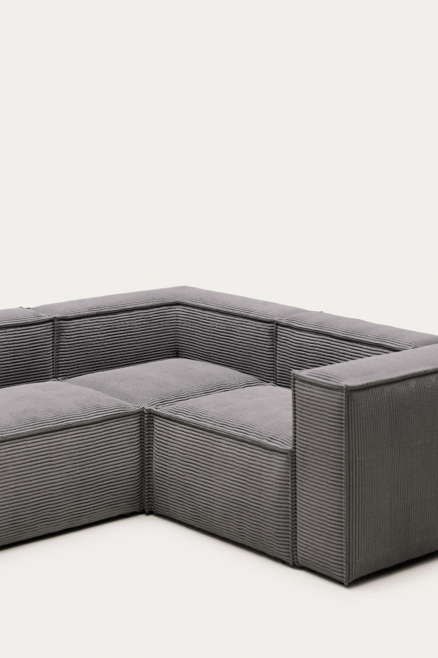 LILY 3 SEATER CORNER SOFA IN GREY