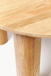 ZOLA LIGHT OAK ROUND DINING TABLE