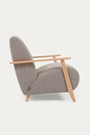 ALICICA ARMCHAIR IN LIGHT GREY BOUCLE