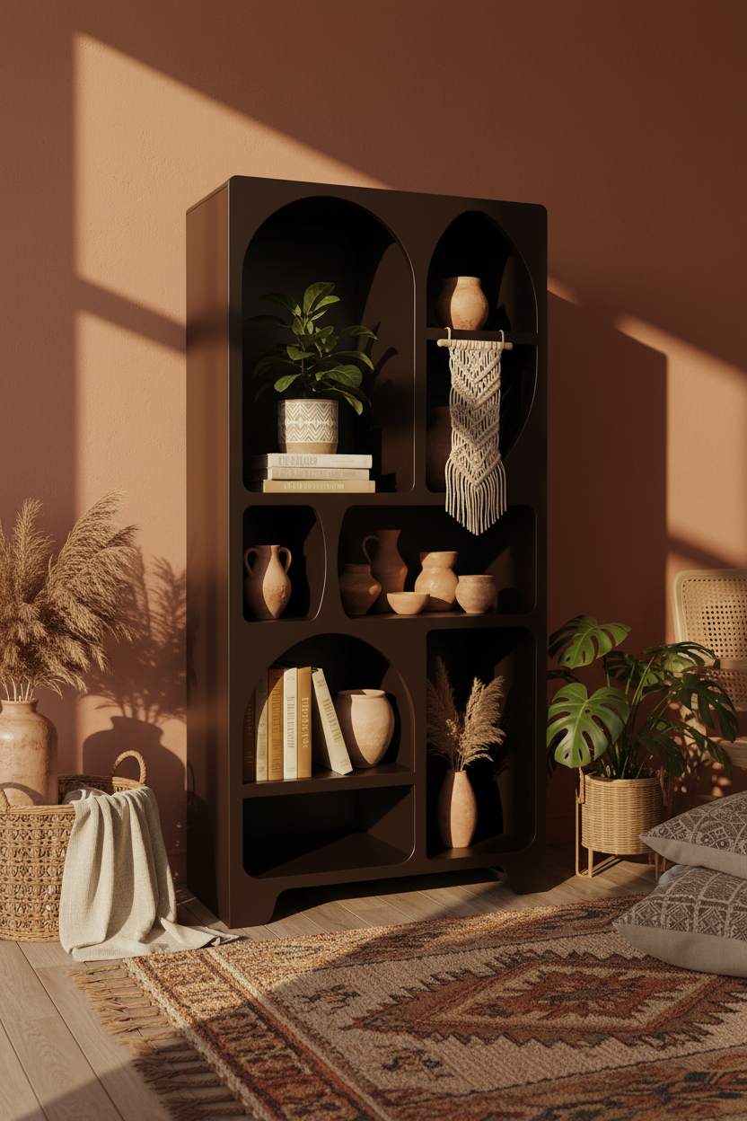 ORA DARK BROWN SHELF