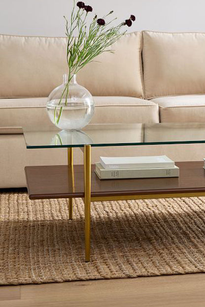 NOLA MID-CENTURY WALNUT COFFEE TABLE