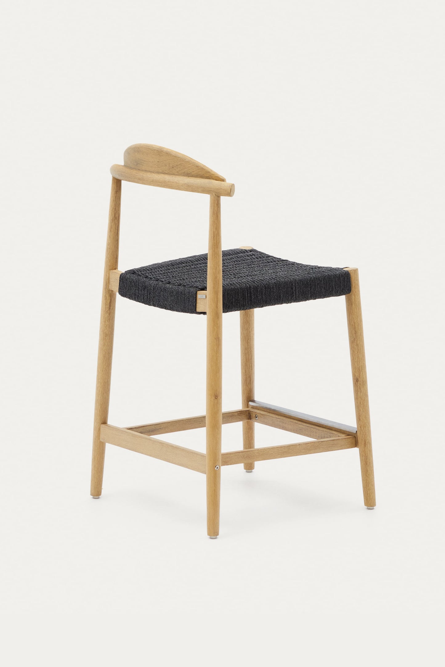 ELLA BEIGE ACACIA WOOD STOOL