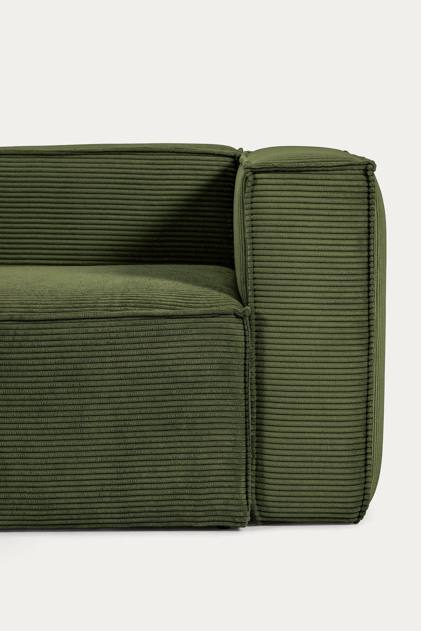 LILY 4 SEATER CORNER SOFA IN GREEN