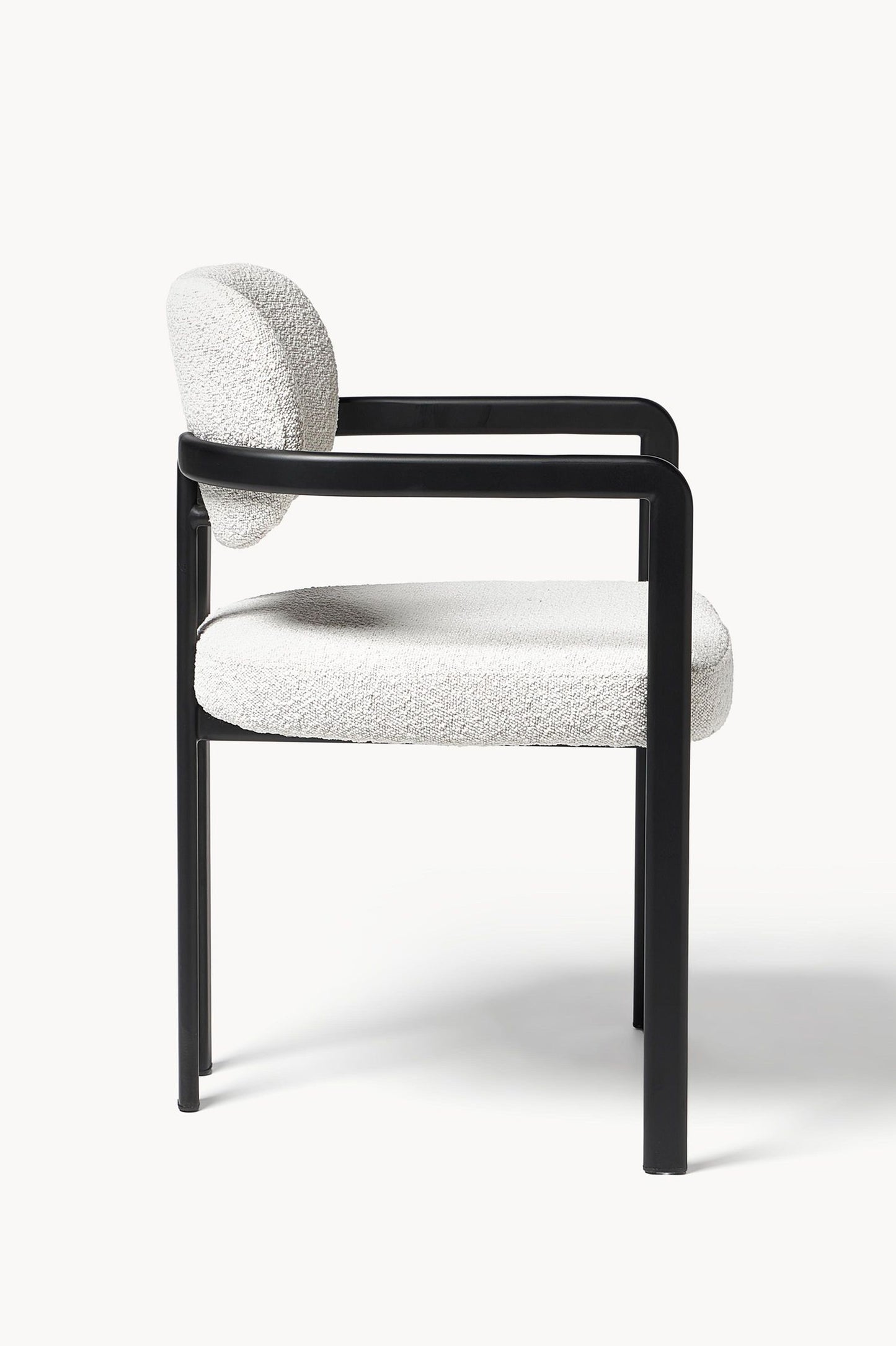 RUBY WHITE BOUCLÉ ARMCHAIR