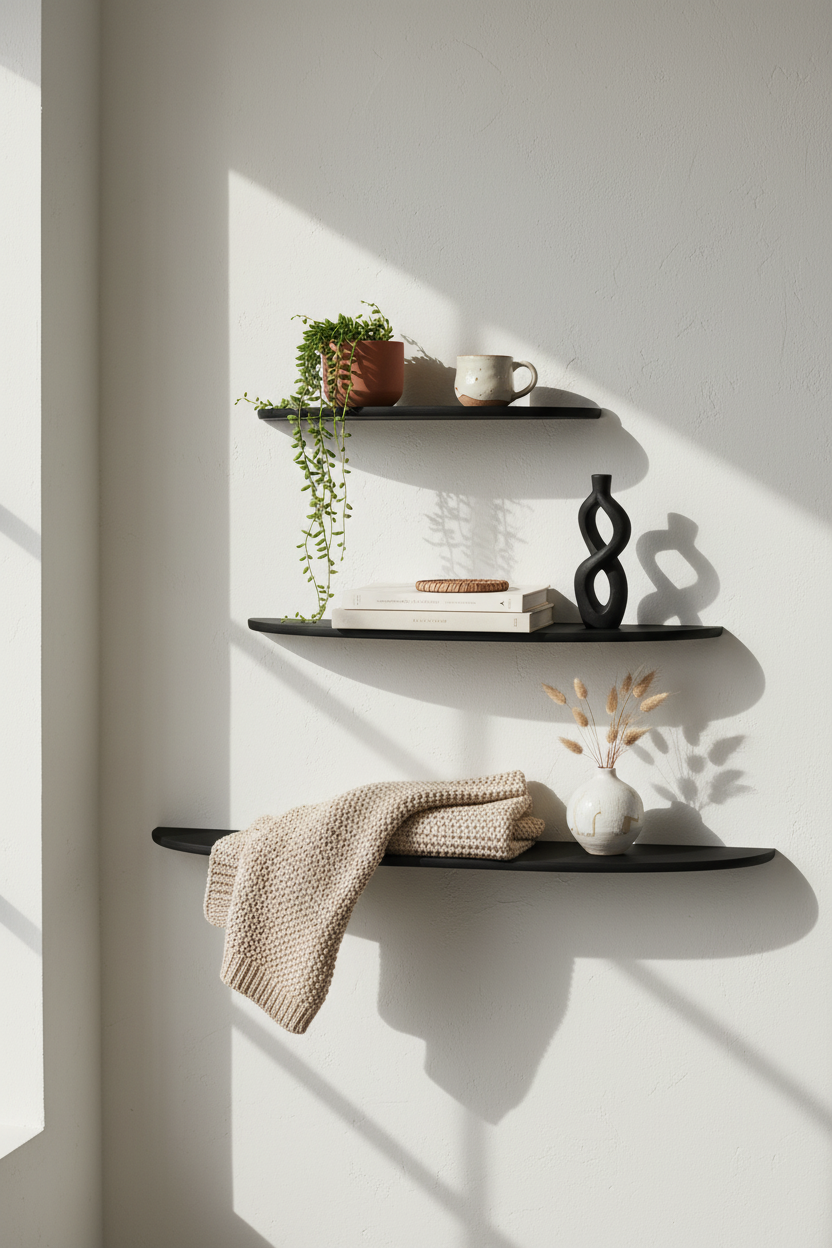 BLACK OAK WOOD SHELF