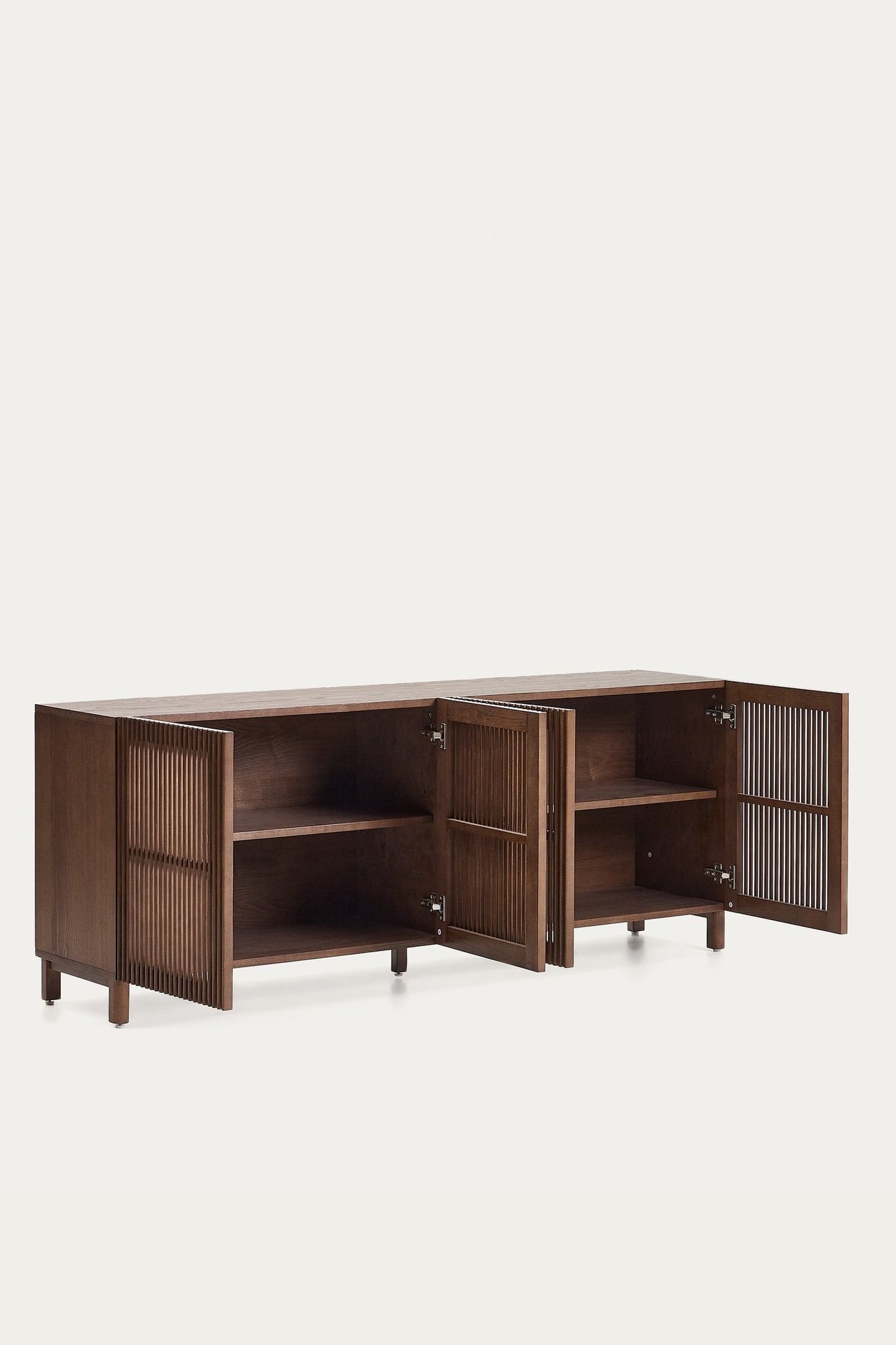 KIRA SIDEBOARD IN OAK VENEER AND SOLID OAK WOOD WITH WALNUT FINISH