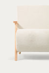 ALICICA ARMCHAIR IN WHITE FLEECE