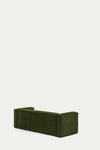 LILY 3 SEATER SOFA WITH RIGHT-HAND CHAISE LONGUE IN GREEN