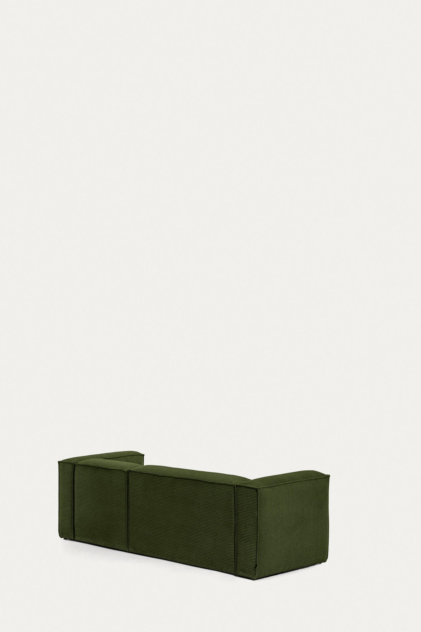 LILY 3 SEATER SOFA WITH RIGHT-HAND CHAISE LONGUE IN GREEN