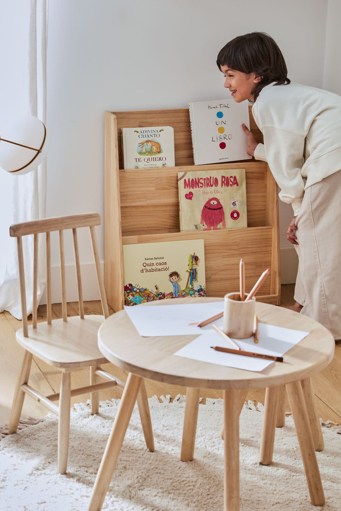 MARLEY LIGHT BEIGE BOOKCASE