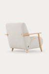 ALICICA ARMCHAIR IN WHITE FLEECE