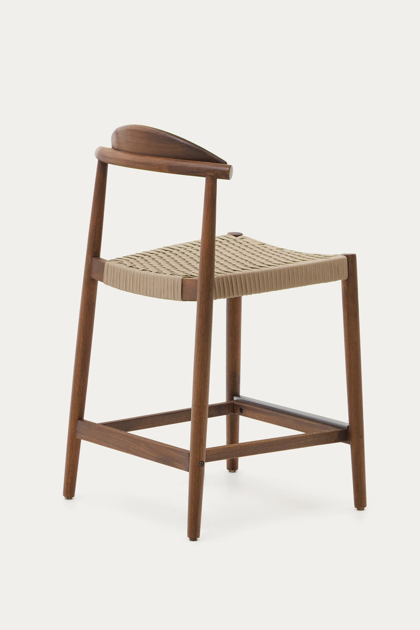 ELLA DARK BROWN ACACIA WOOD STOOL