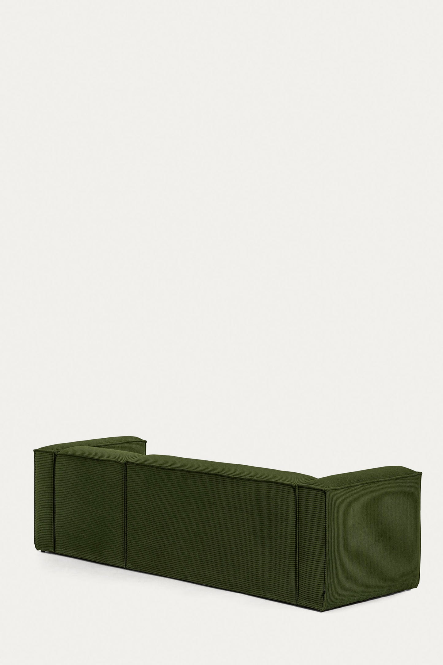 LILY 4 SEATER SOFA WITH RIGHT-HAND CHAISE LONGUE IN GREEN