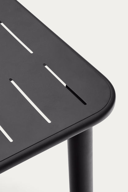 GAIA OUTDOOR TABLE IN DARK GREY GALVANISED STEEL