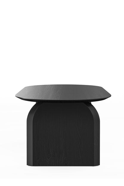 CALLA NATURAL OAK DINING TABLE IN BLACK