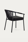 AVERY STACKABLE CHAIR IN METAL AND BLACK CORD