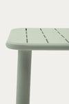 GAIA OUTDOOR TABLE IN TURQUOISE GALVANISED STEEL