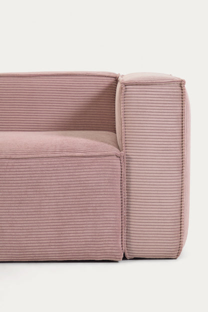 LILY 5 SEATER CORNER SOFA IN PINK