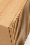KIRA 4-DOOR SIDEBOARD IN SOLID OAK WOOD AND OAK VENEER