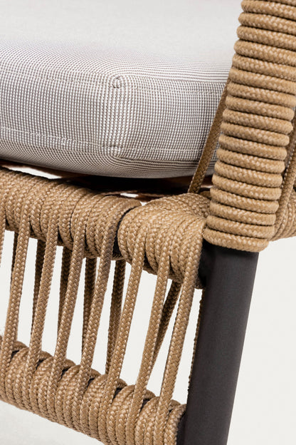 HANNAH STACKABLE ARMCHAIR IN BEIGE CORD