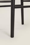 Black OAK WOOD Wave Stool