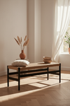 BELLA BLACK OAK WOOD BENCH