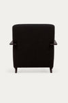 ALICICA ARMCHAIR IN BLACK FLEECE