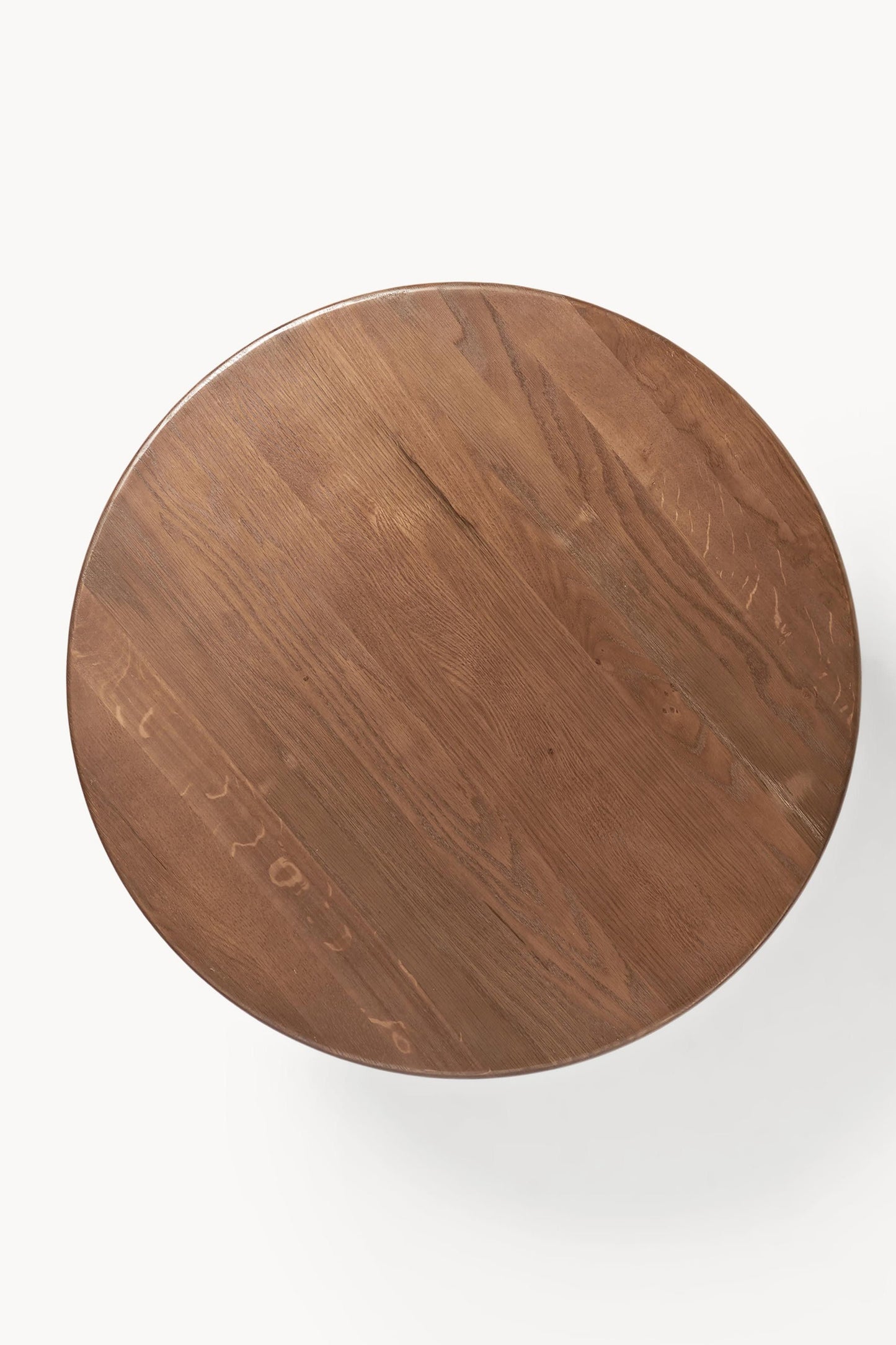 IVY BROWN OAK ROUND COFFEE TABLE