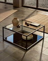 LIVIA BLACK SQUARE COFFEE TABLE