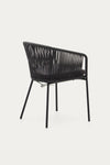 ARIANA BLACK ROPE CHAIR WITH GALVANISED STEEL LEGS