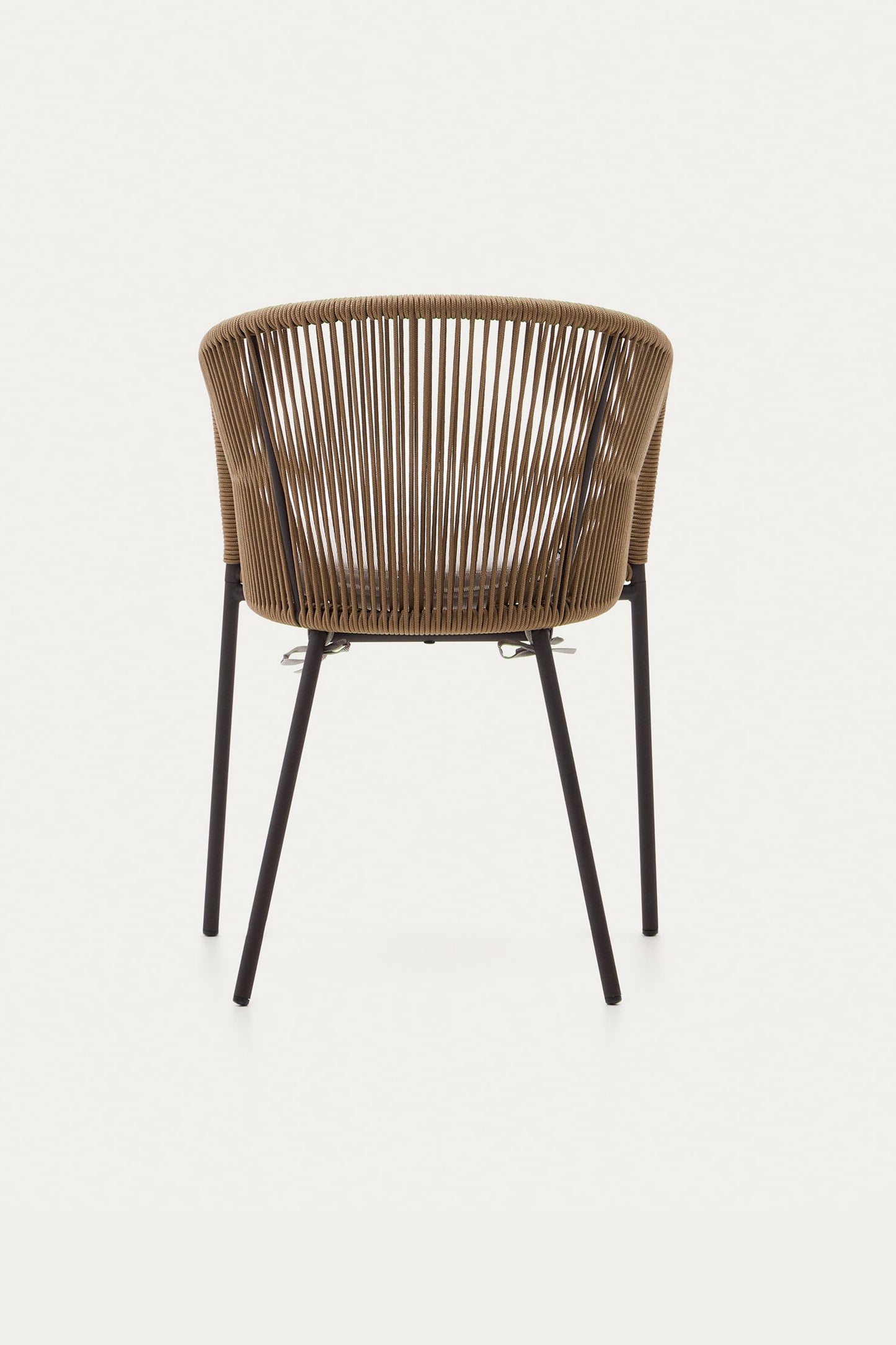 ARIANA BEIGE ROPE CHAIR WITH GALVANISED STEEL LEGS