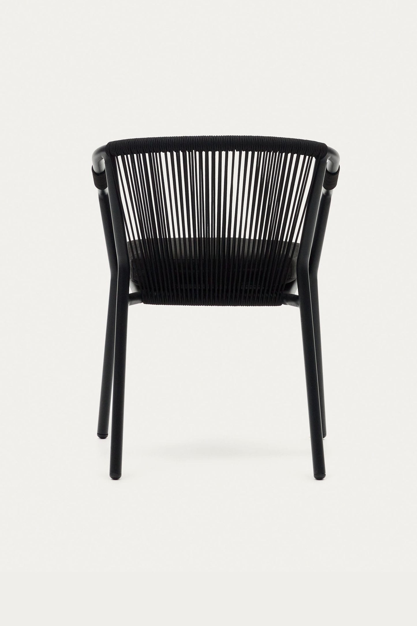 AVERY STACKABLE CHAIR IN METAL AND BLACK CORD