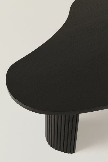 ALAIN NATURAL OAK COFFEE TABLE IN BLACK