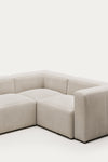 LILY 3 SEATER CORNER SOFA IN BEIGE