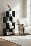 AROBA BLACK SHELVING UNIT