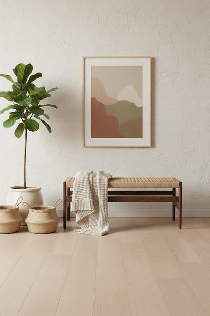 BELLA DARK BROWN OAK WOOD BENCH