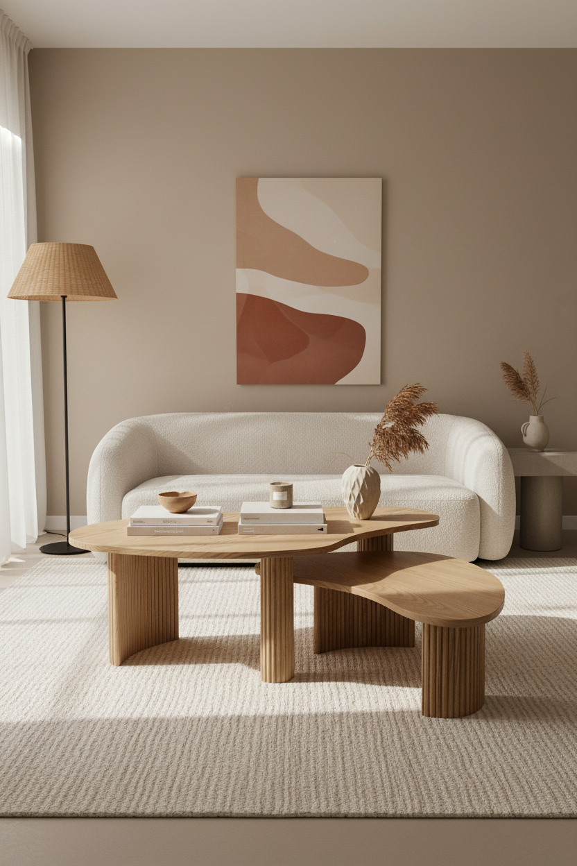 ALAIN NATURAL OAK COFFEE TABLE