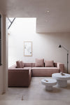 LILY 5 SEATER CORNER SOFA IN PINK