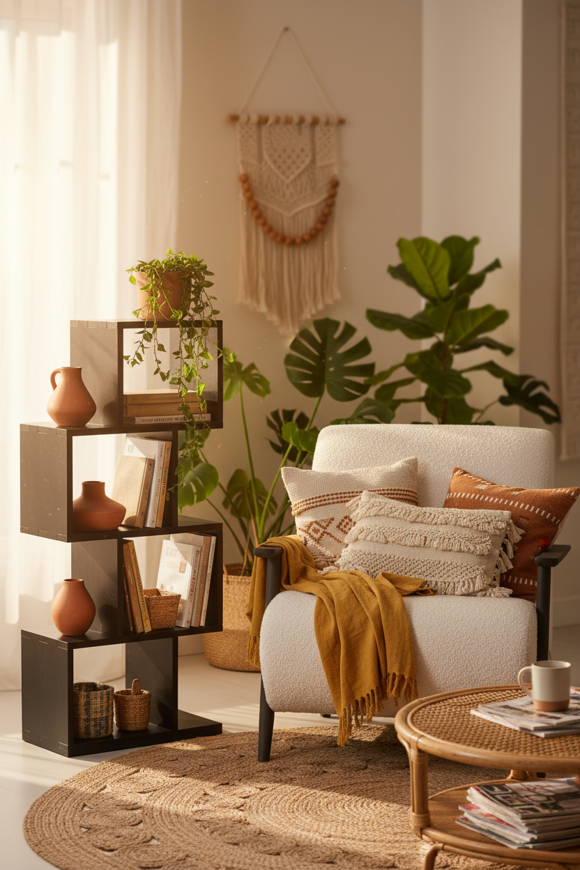 AROBA BLACK SHELVING UNIT