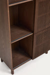 KIRA SHELF UNIT IN OAK VENEER AND SOLID OAK WOOD WITH WALNUT FINISH