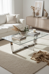 WINNIE TRANSPARENT GLASS COFFEE TABLE