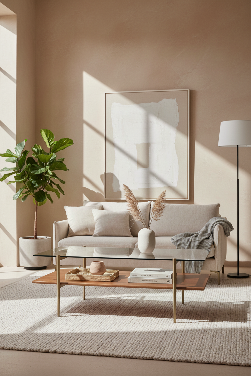 NOLA MID-CENTURY WALNUT COFFEE TABLE