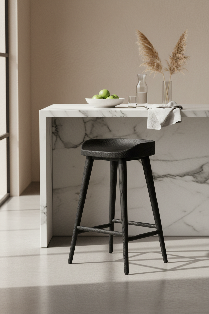 ODESSA OAK WOOD BAR STOOL