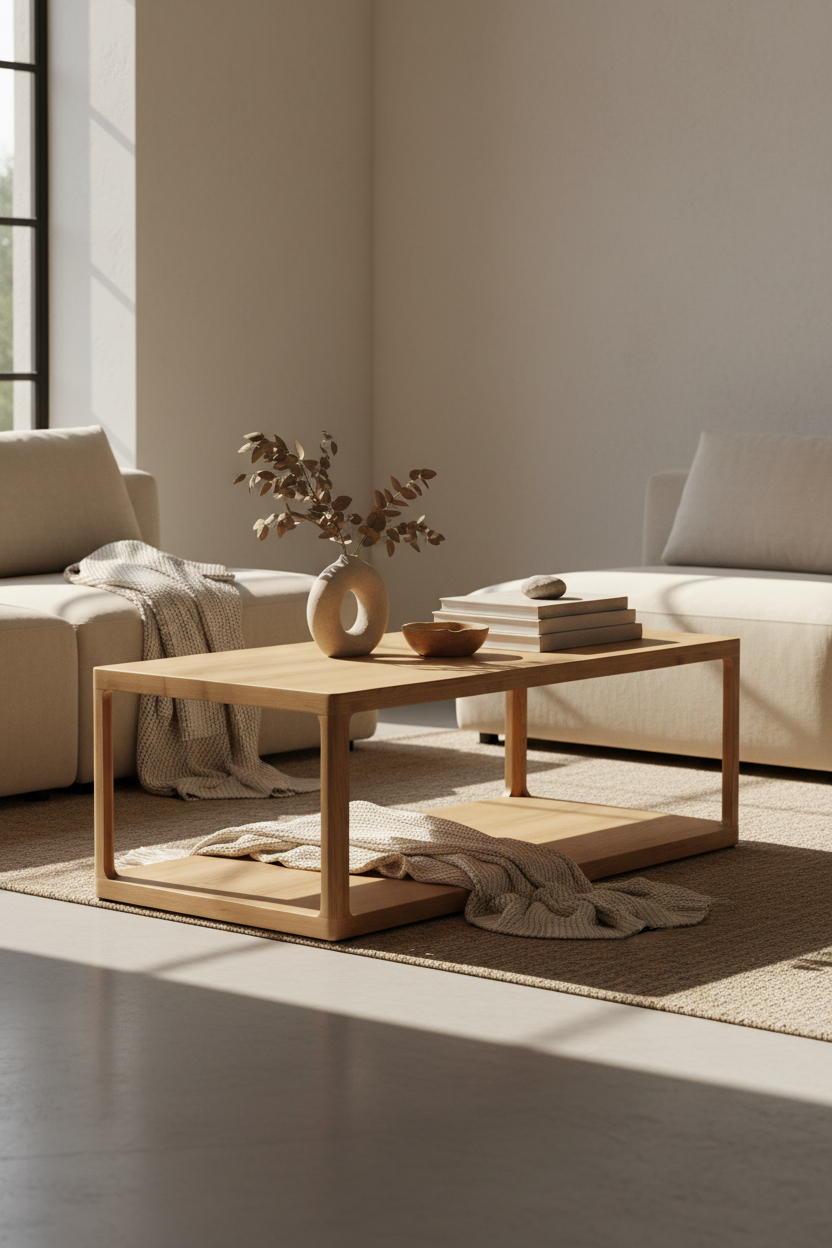 MAYMAI OAK WOOD COFFEE TABLE